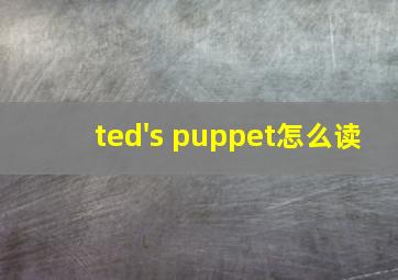 ted's puppet怎么读